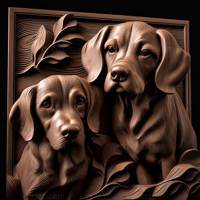 3D model st dogs (STL)